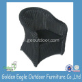 Ghế nhựa wicker vườn đen